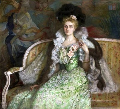Portrait of Jadwiga Tyszkiewiczowa née Czetwertyńska by Kazimierz Mordasewicz